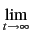 $\displaystyle \lim_{{t \to \infty}}^{}$