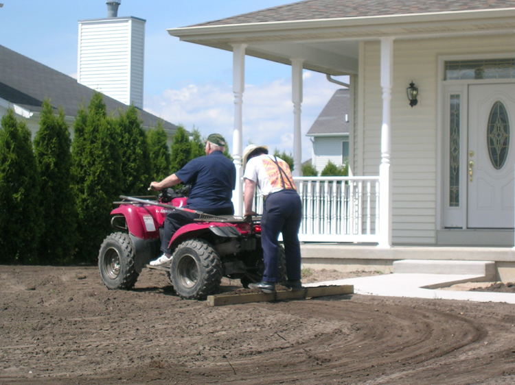 16. Build the Lawn, John and Andy were helping. 1 April 07
