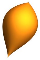 The weighted projective space <b>CP</b>(2,3); made with Mathematica 11.